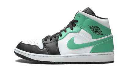 Air Jordan Air Jordan 1 Mid Island Green czarny-biały - widok główny z boku | Saturaise.com