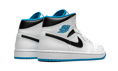 Buty Air Jordan Air Jordan 1 Mid Laser Blue - widok z przodu - Rozmiary EU