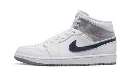 Air Jordan Air Jordan 1 Mid Paris biały-czerwony - widok główny z boku | Saturaise.com