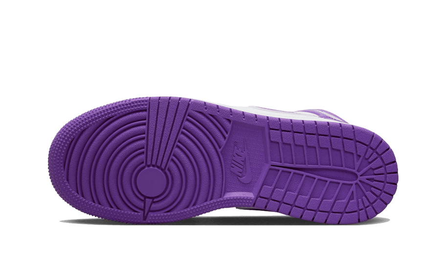 Buty Air Jordan Air Jordan 1 Mid Purple Venom - widok z przodu - Rozmiary EU