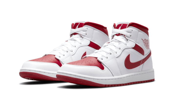 Kup oryginalne Air Jordan 1 Mid Reverse Chicago BQ6472-161 - widok z drugiego boku - Sneakersy
