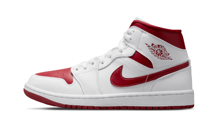 Air Jordan Air Jordan 1 Mid Reverse Chicago biało-czerwony - widok główny z boku | Saturaise.com