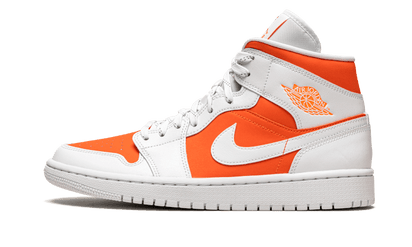 Air Jordan Air Jordan 1 Mid SE Bright Citrus czarny-biały - widok główny z boku | Saturaise.com