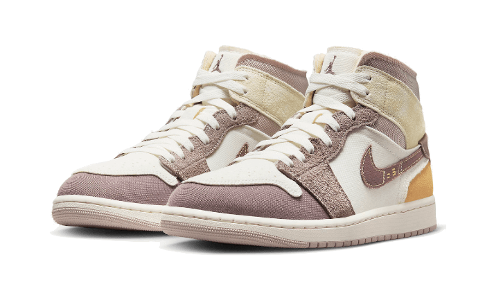 Kup oryginalne Air Jordan 1 Mid SE Craft Sail Taupe Haze DM9652-102 - widok z drugiego boku - Sneakersy