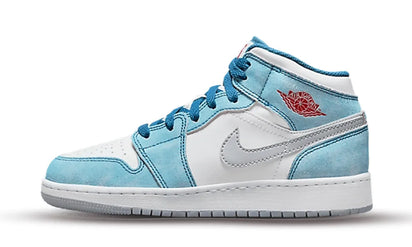 Air Jordan 1 Mid SE French Blue Light Steel (GS)