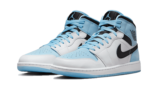 Air Jordan 1 Mid SE Ice Blue Black - Kup oryginalne Air Jordan 1 Mid SE Ice Blue Black DV1308-104 - widok z drugiego boku - Sneakersy