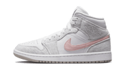 Air Jordan Air Jordan 1 Mid SE Light Iron Ore biały-czerwony - widok główny z boku | Saturaise.com