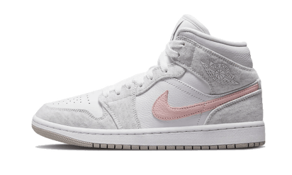 Air Jordan Air Jordan 1 Mid SE Light Iron Ore biały-czerwony - widok główny z boku | Saturaise.com