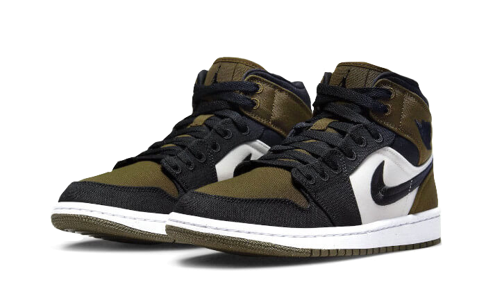 Kup oryginalne Air Jordan 1 Mid SE Light Olive DV0427-301 - widok z drugiego boku - Sneakersy