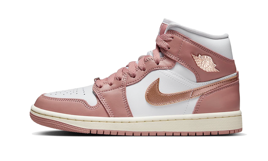 Air Jordan Air Jordan 1 Mid SE Red Stardust biały-czerwony - widok główny z boku | Saturaise.com