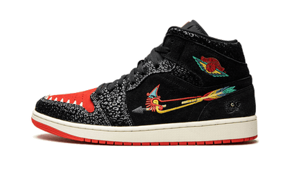 Air Jordan Air Jordan 1 Mid SE Siempre Familia czarny-biały - widok główny z boku | Saturaise.com