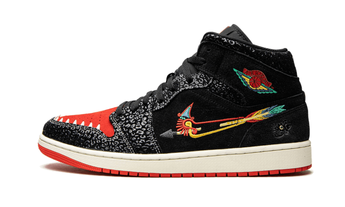 Air Jordan Air Jordan 1 Mid SE Siempre Familia czarny-biały - widok główny z boku | Saturaise.com