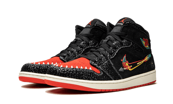 Air Jordan 1 Mid SE Siempre Familia - Kup oryginalne Air Jordan 1 Mid SE Siempre Familia DN4904-001 - widok z drugiego boku - Sneakersy