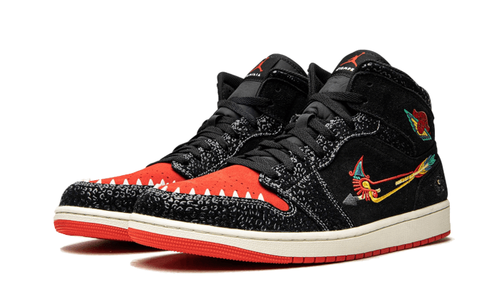 Kup oryginalne Air Jordan 1 Mid SE Siempre Familia DN4904-001 - widok z drugiego boku - Sneakersy