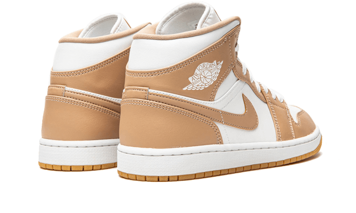 Buty Air Jordan Air Jordan 1 Mid Tan Gum - widok z przodu - Rozmiary EU
