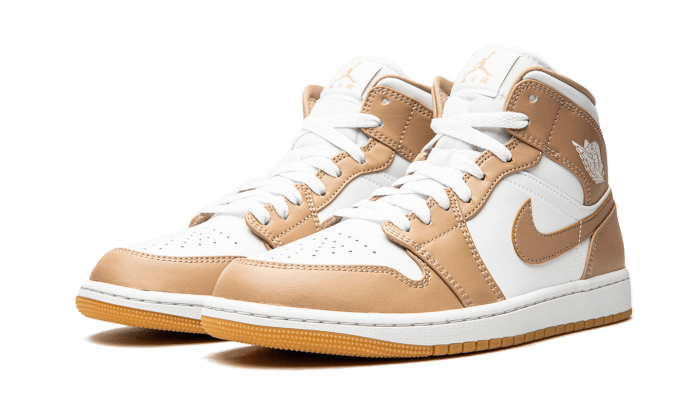 Kup oryginalne Air Jordan 1 Mid Tan Gum 554724-271 - widok z drugiego boku - Sneakersy