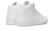 Buty Air Jordan Air Jordan 1 Mid Triple White (2022) - widok z przodu - Rozmiary EU