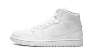 Air Jordan Air Jordan 1 Mid Triple White (2022) biały-czerwony - widok główny z boku | Saturaise.com