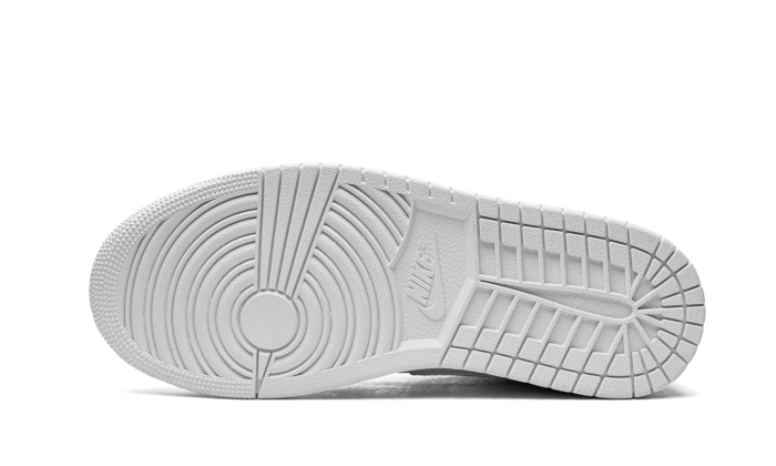 100% Oryginalne Air Jordan 1 Mid Triple White (2022) - widok z tyłu - 5025.00 PLN
