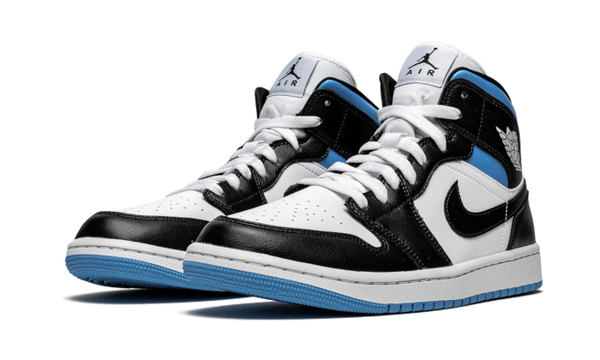 Air Jordan 1 Mid University Black White - Kup oryginalne Air Jordan 1 Mid University Black White DQ8426-401 - widok z drugiego boku - Sneakersy