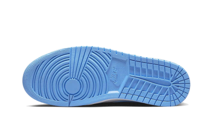 100% Oryginalne Air Jordan 1 Mid University Blue Grey - widok z tyłu - 720.00 PLN