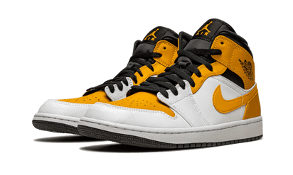 Kup oryginalne Air Jordan 1 Mid University Gold 554724-170 - widok z drugiego boku - Sneakersy