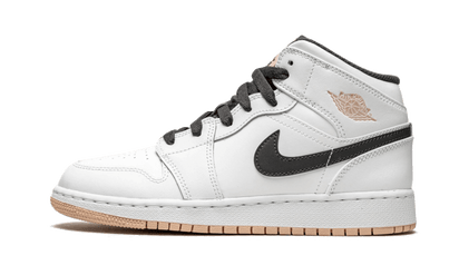Air Jordan Air Jordan 1 Mid White Arctic Orange biały-pomarańczowy - widok główny z boku | Saturaise.com