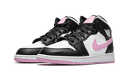 Kup oryginalne Air Jordan 1 Mid White Black Light Arctic Pink (GS) 555112-103 - widok z drugiego boku - Sneakersy