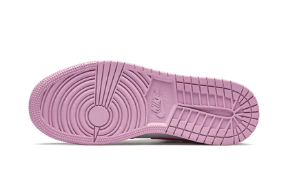 100% Oryginalne Air Jordan 1 Mid White Black Light Arctic Pink (GS) - widok z tyłu - 630.00 PLN