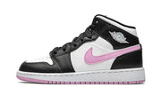 Air Jordan 1 Mid White Black Light Arctic Pink (GS)