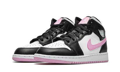 Air Jordan 1 Mid White Black Light Arctic Pink (GS) - zdjęcie 2