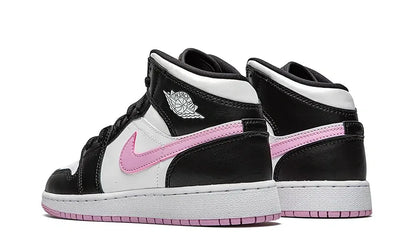 Air Jordan 1 Mid White Black Light Arctic Pink (GS) - zdjęcie 3