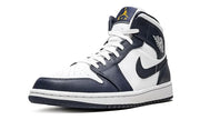 Air Jordan 1 Mid White Metallic Gold Obsidian - zdjęcie 2