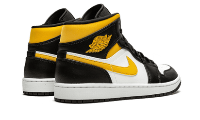 Buty Air Jordan Air Jordan 1 Mid White Pollen Black - widok z przodu - Rozmiary EU