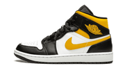 Air Jordan Air Jordan 1 Mid White Pollen Black czarny-biały - widok główny z boku | Saturaise.com