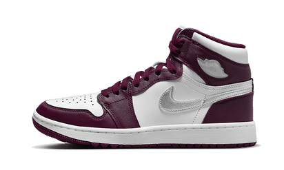 Air Jordan Air Jordan 1 Retro High Golf Bordeaux czarny-biały - widok główny z boku | Saturaise.com