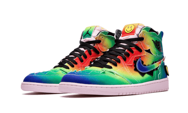 Air Jordan 1 Retro High J. Balvin - Kup oryginalne Air Jordan 1 Retro High J. Balvin DC3481-900 - widok z drugiego boku - Sneakersy