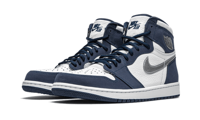 Kup oryginalne Air Jordan 1 Retro High Midnight Navy (2020) DC1788-100 - widok z drugiego boku - Sneakersy