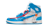 Air Jordan Air Jordan 1 Retro High Off-White University Blue niebiesko-biały - widok główny z boku | Saturaise.com