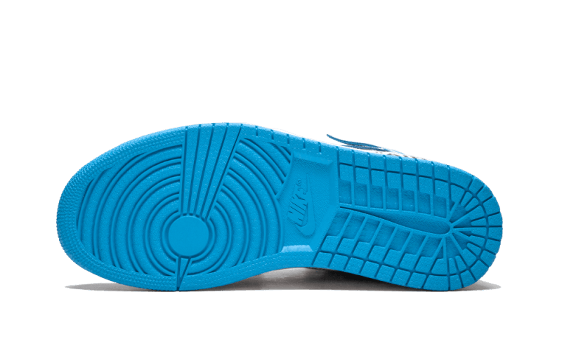 100% Oryginalne Air Jordan 1 Retro High Off-White University Blue - widok z tyłu - 7025.00 PLN