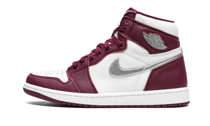 Air Jordan Air Jordan 1 Retro High OG Bordeaux biały-srebrny - widok główny z boku | Saturaise.com