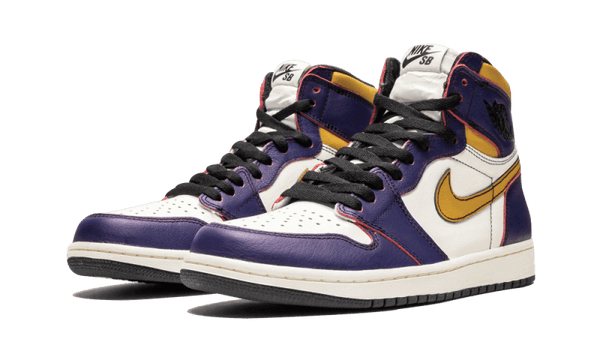 Air Jordan 1 Retro High OG Defiant Nike SB Lakers - Kup oryginalne Air Jordan 1 Retro High OG Defiant Nike SB Lakers CD6578-507 - widok z drugiego boku - Sneakersy