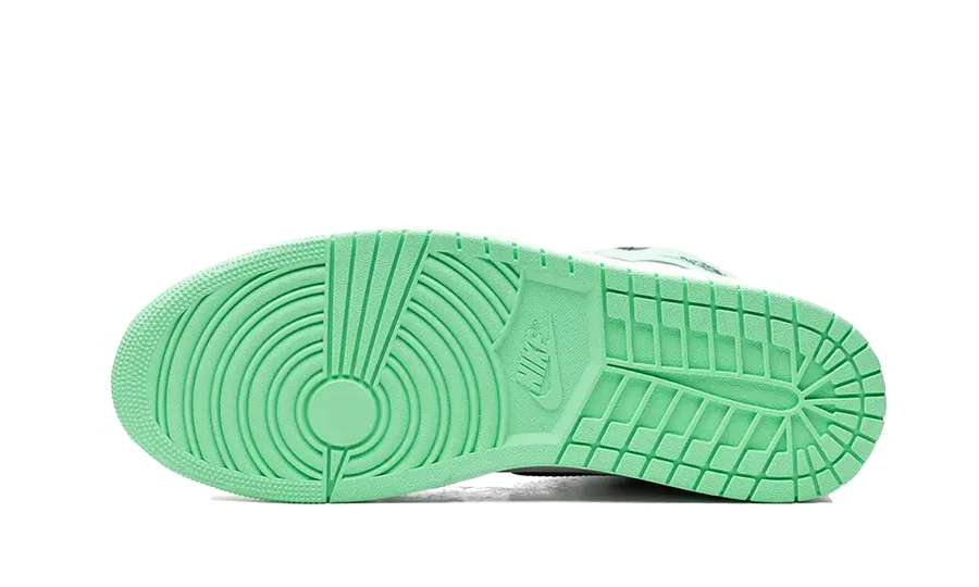 100% Oryginalne Air Jordan 1 Retro High OG Green Glow - widok z tyłu - 800.00 PLN