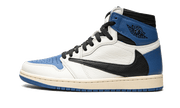 Air Jordan Air Jordan 1 Retro High OG SP Travis Scott Fragment Military Blue biało-niebieski - widok główny z boku | Saturais