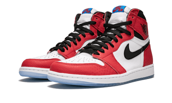 Air Jordan 1 Retro High Spider-Man "Origin Story" - Kup oryginalne Air Jordan 1 Retro High Spider-Man "Origin Story" 555088-602 - widok z drugiego boku - Sneakersy