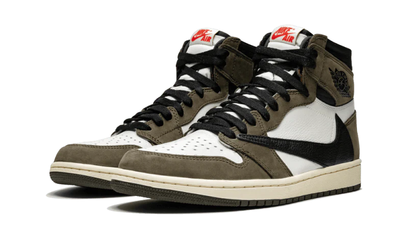 Kup oryginalne Air Jordan 1 Retro High Travis Scott "Cactus Jack" CD4487-100 - widok z drugiego boku - Sneakersy