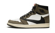 Air Jordan Air Jordan 1 Retro High Travis Scott "Cactus Jack" brązowo-biały - widok główny z boku | Saturaise.com