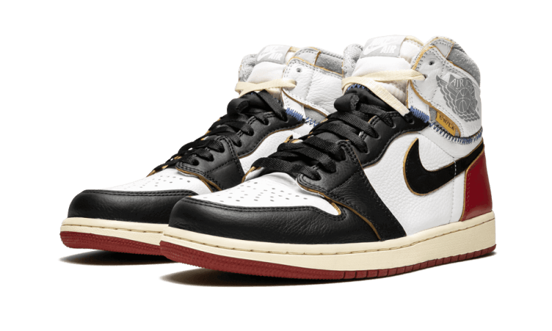 Kup oryginalne Air Jordan 1 Retro High Union Los Angeles Black Toe BV1300-106 - widok z drugiego boku - Sneakersy