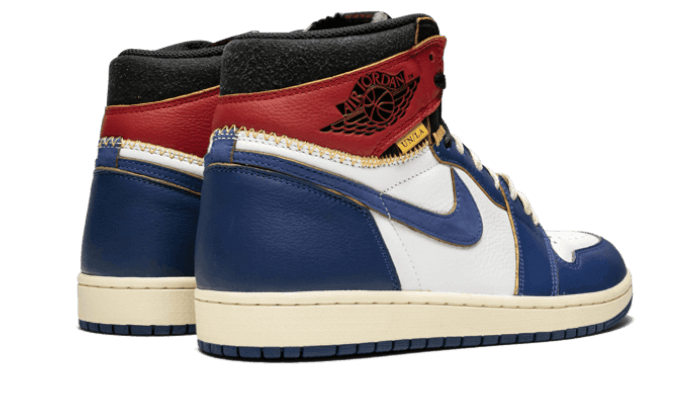Buty Air Jordan Air Jordan 1 Retro High Union Los Angeles Blue Toe - widok z przodu - Rozmiary EU