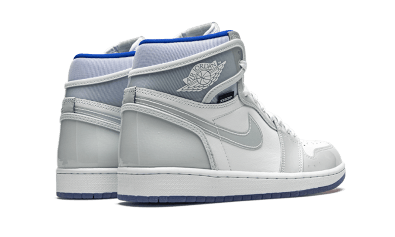 Buty Air Jordan Air Jordan 1 Retro High Zoom White Racer Blue - widok z przodu - Rozmiary EU